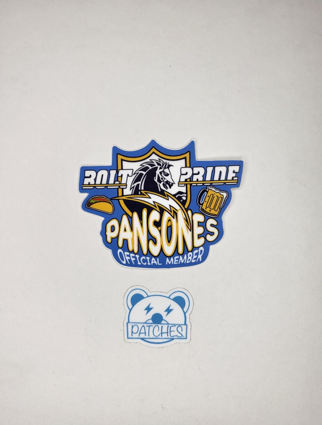 Bolt Pride Pansones sticker