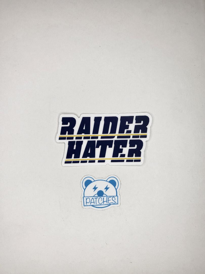 Raider Hater Navy sticker