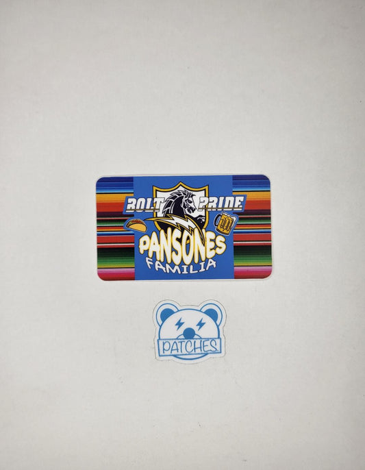 Bolt Pride Pansones zarape sticker