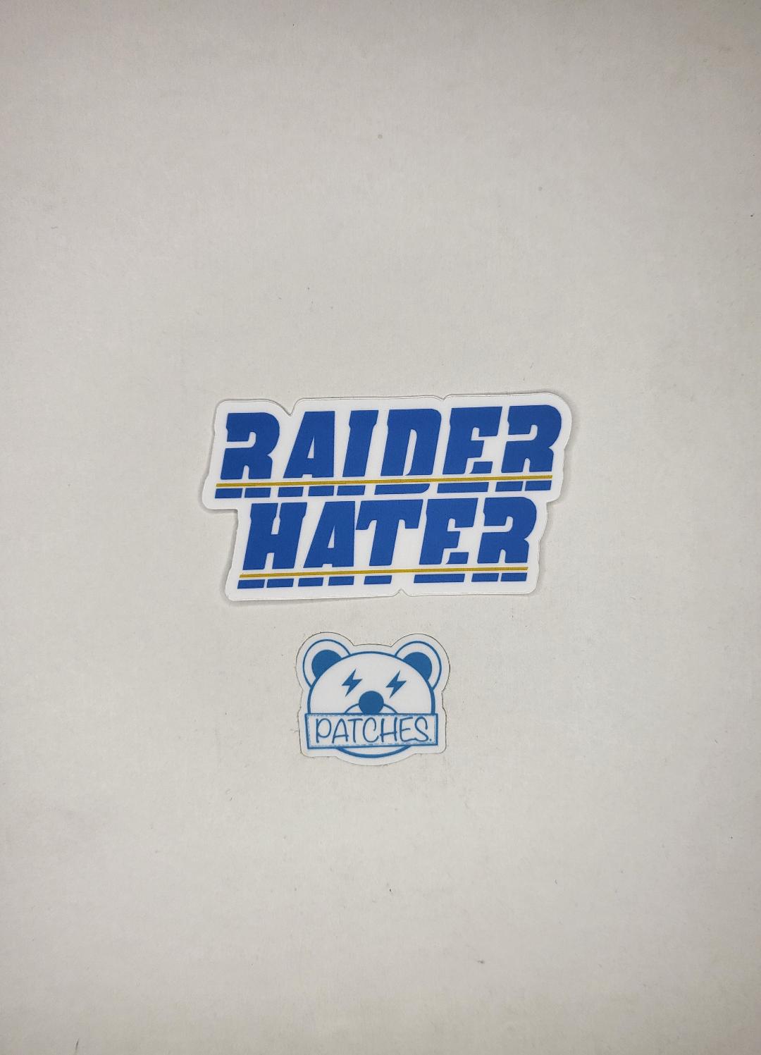 Raider Hater Powder Blue sticker