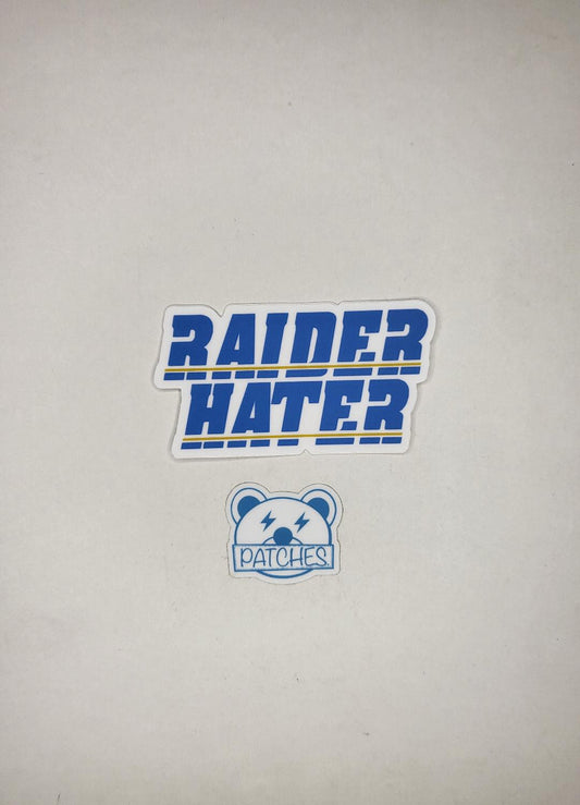 Raider Hater Powder Blue sticker