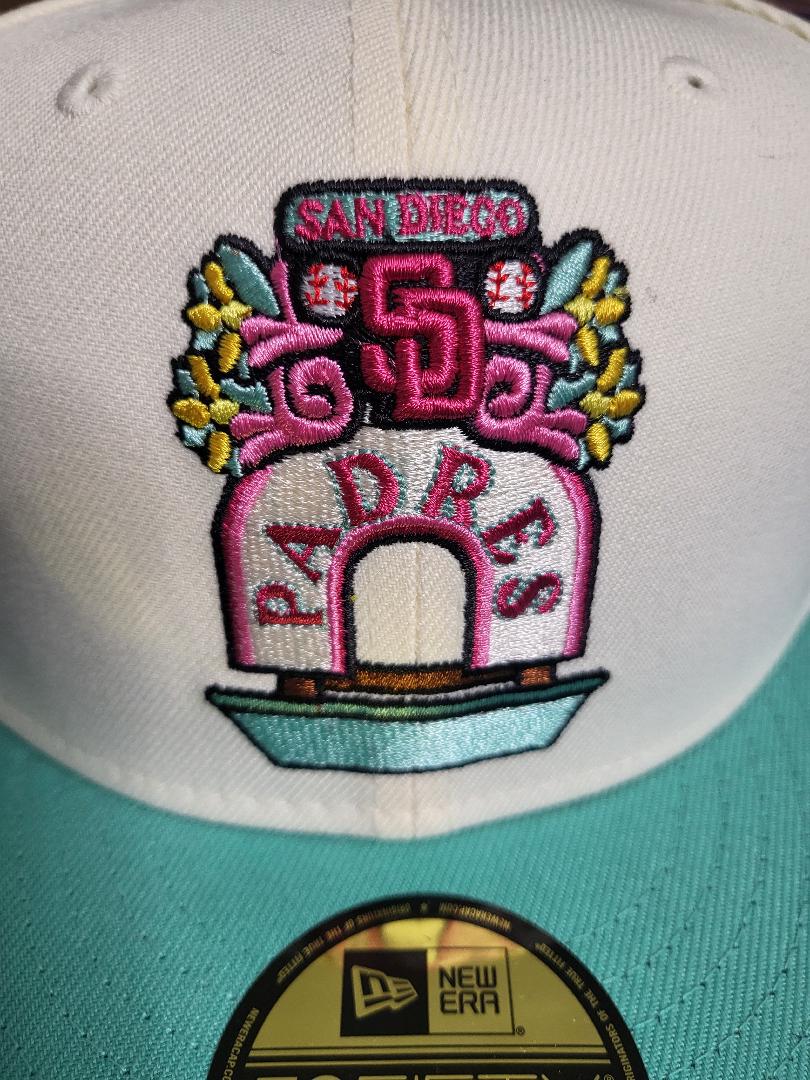 Turquoise/Pink Padres fitted Mexico City EXCLUSIVE