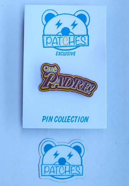 Pin Series 28: QuèPadre Brown/Yellow