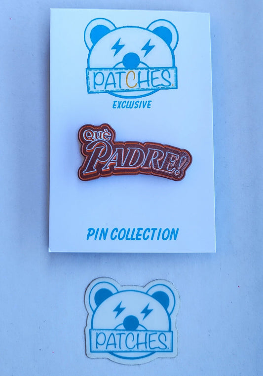 Pin Series 30: QuèPadre Brown/Orange