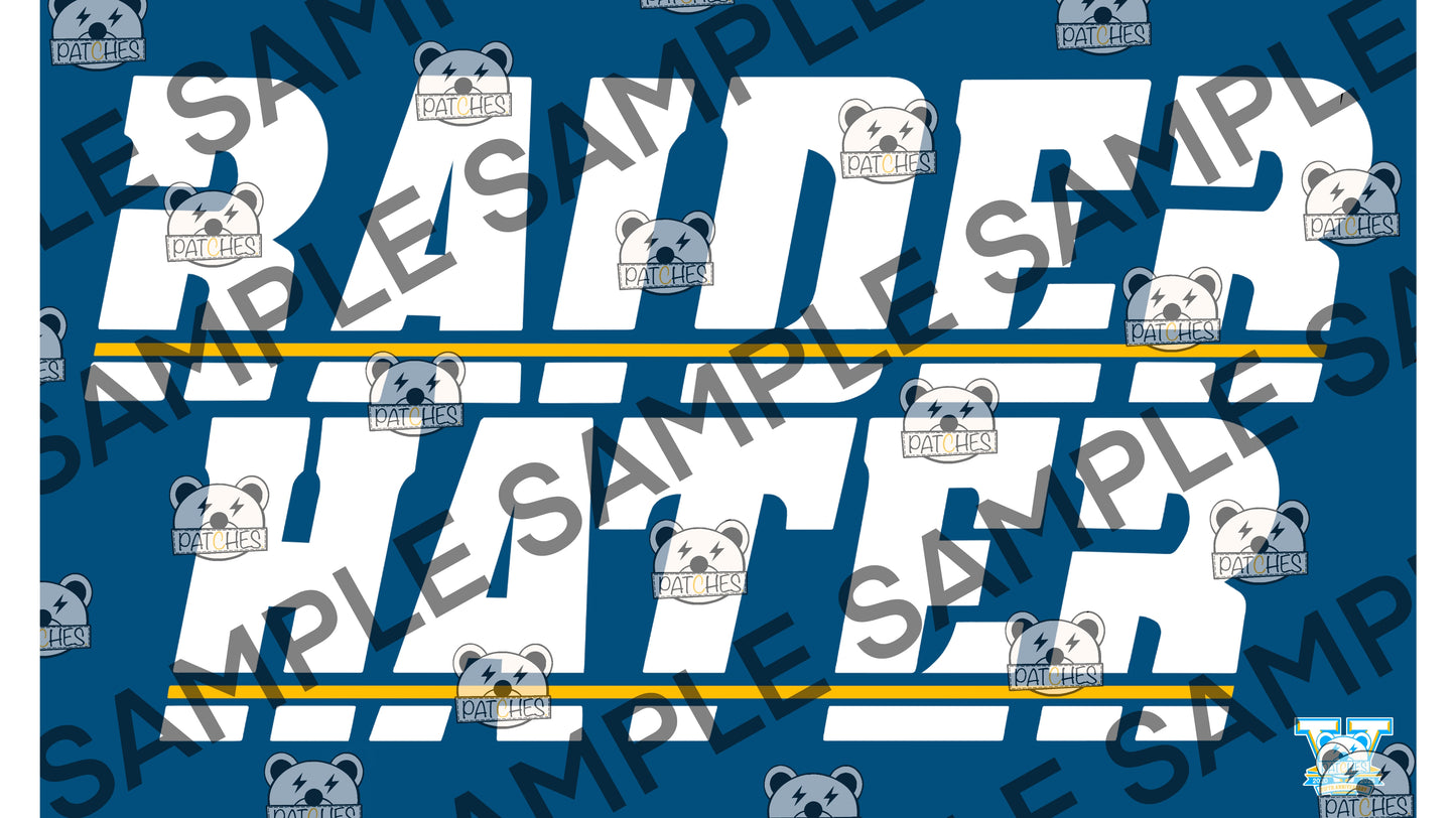 RaiderHater navy flag