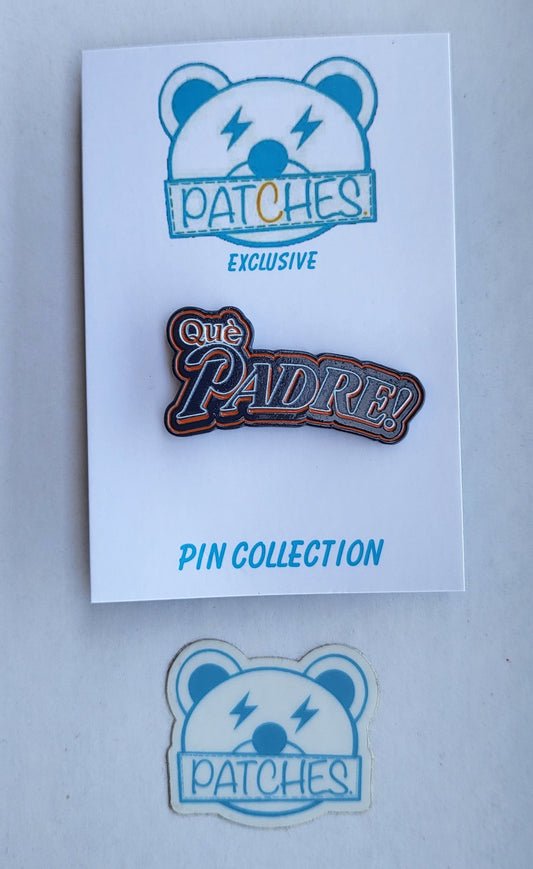Pin Series 29: QuèPadre Blue/Orange