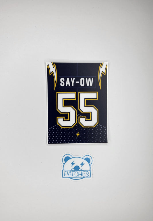 SAY-OW 55 sticker