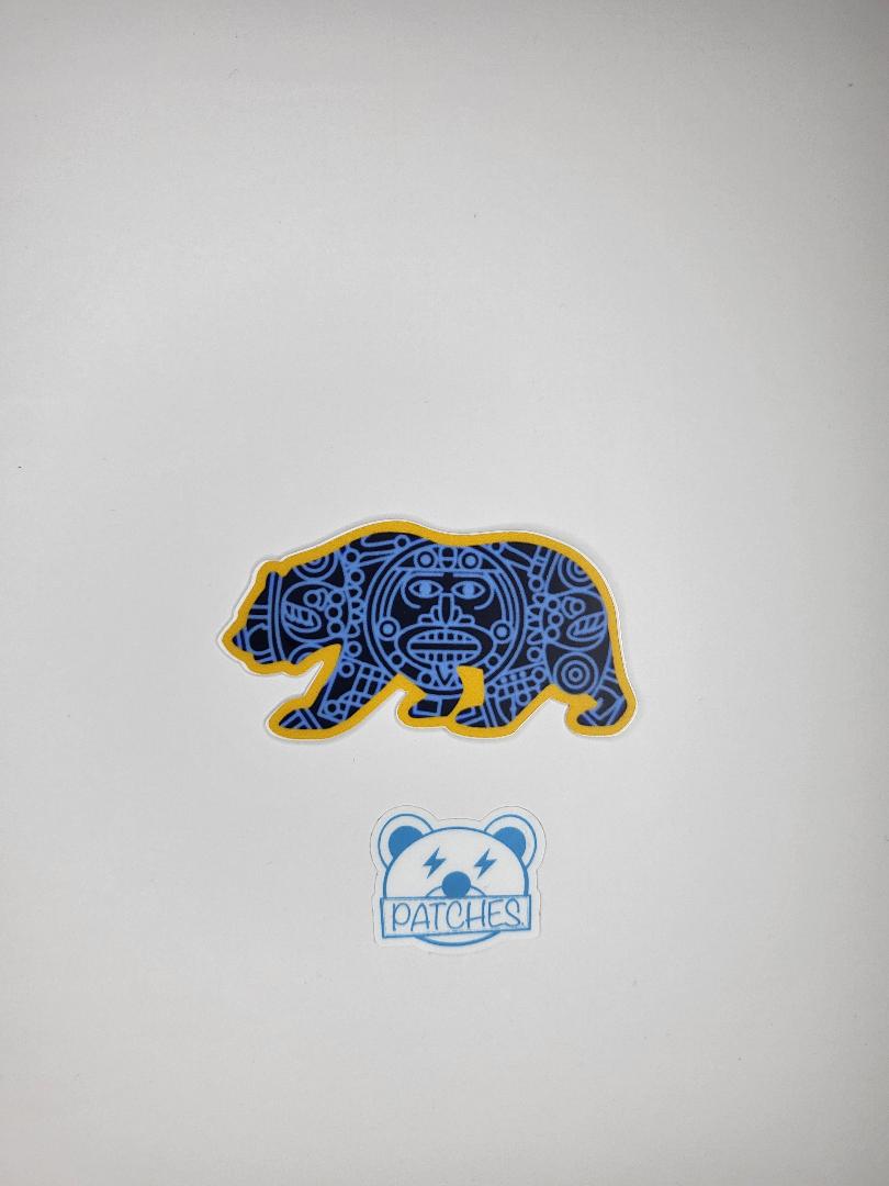 Cali Aztec Bear sticker