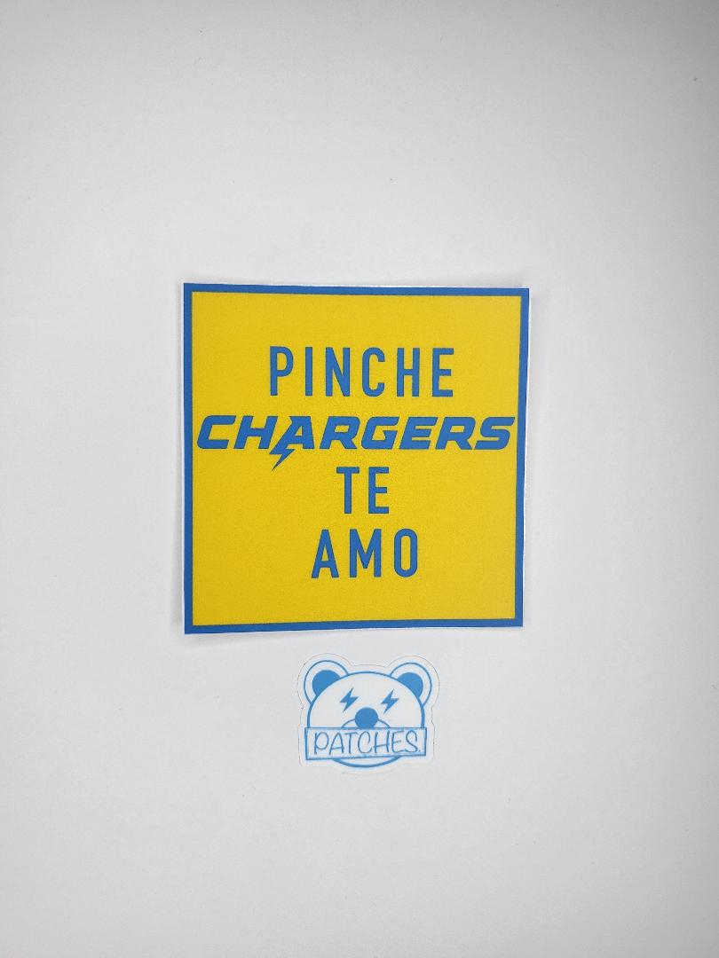 Pinche Chargers Te Amo sticker